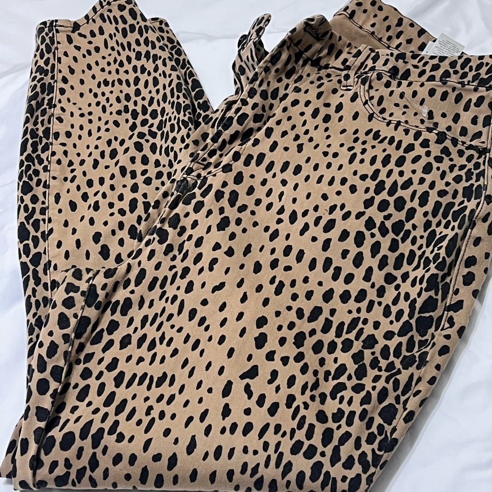 Good American Leopard Print Skinny Pants